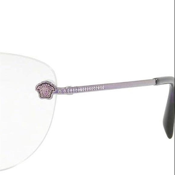 Versace Purple Rimless Eyeglasses - Picture 4 of 6